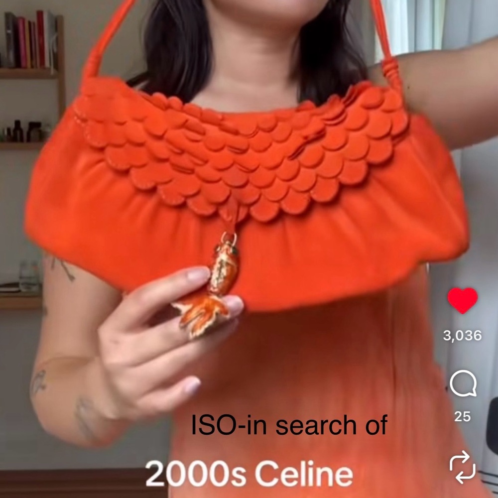 Celine Handbag Scalloped